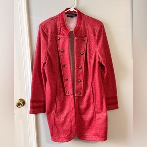 Tommy Hilfiger Women's Red Double-Breasted Coat